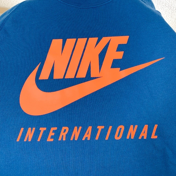 Nike International Blue Retro Knit Crew Neck - Picture 5 of 6